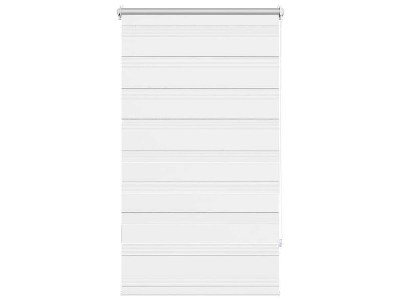 Store vénitien zebra, store de fenêtre 70,9 x 120 cm, largeur du tissu 66,7 cm, blanc cf48207 - Conforama A