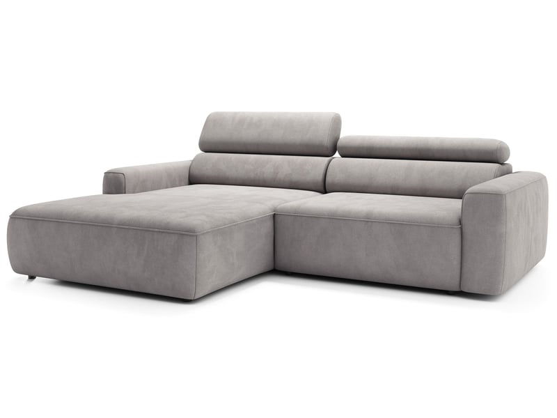 Selsey fando - canapé d'angle - 252 cm - velours gris Fando - Conforama D