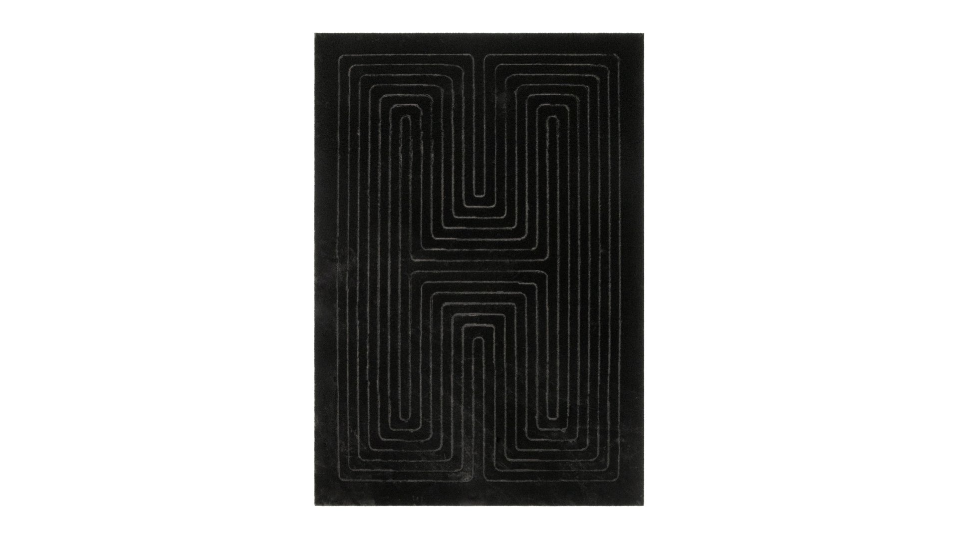 TAPIS 160X230 CM noir Conforama
