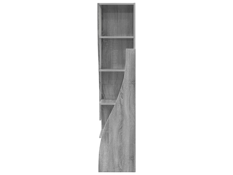  Meuble d'angle, meuble de rangement salon 32x32x140cm bois d'ingénierie gris sonoma  - Conforama E