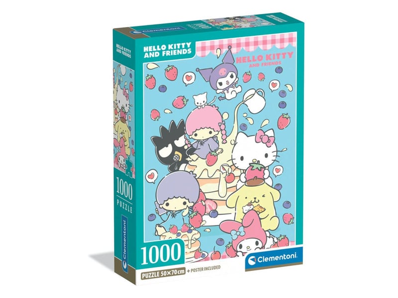  Puzzle 1000 pieces hello kitty avec poster 70 x 50 cm 37117 - Conforama A