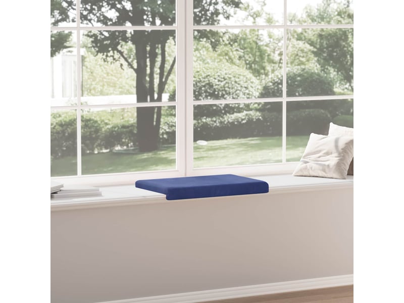  Coussin de banc, coussin d'assise, coussin de canapé velours bleu police profondeur 35 cm cf53848  - Conforama D