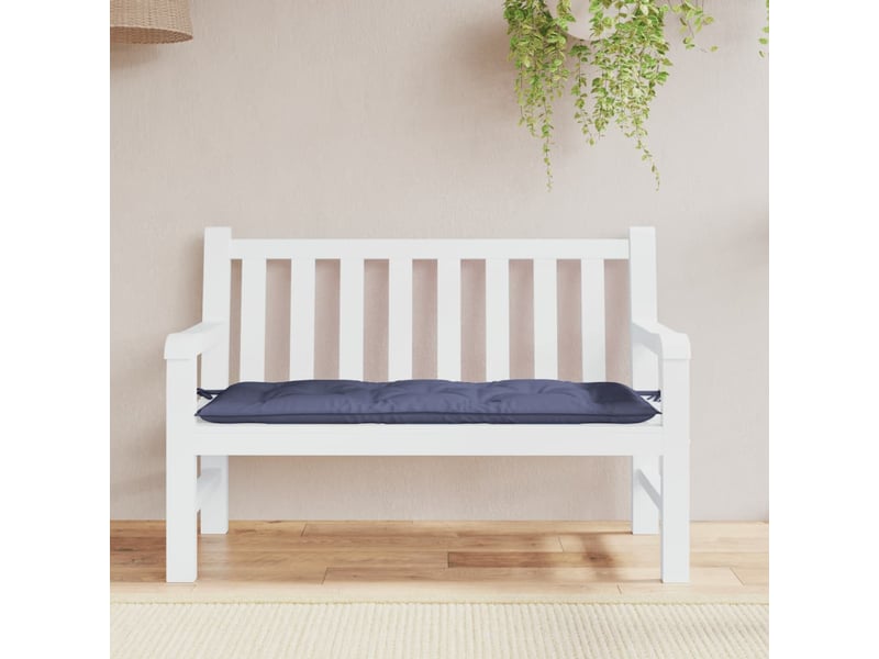  Coussin de banc de jardin, coussin d'assise bleu marine 120x50x7 cm tissu oxford cf52686  - Conforama B
