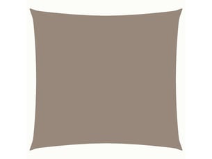 Voile de parasol - voile d'ombrage tissu oxford carré 6x6 m taupe