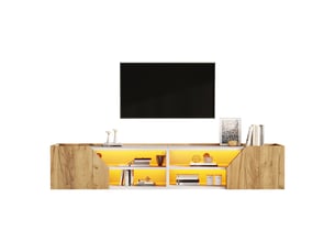 Meuble tv coloris bicolore 180 cm LEYTN