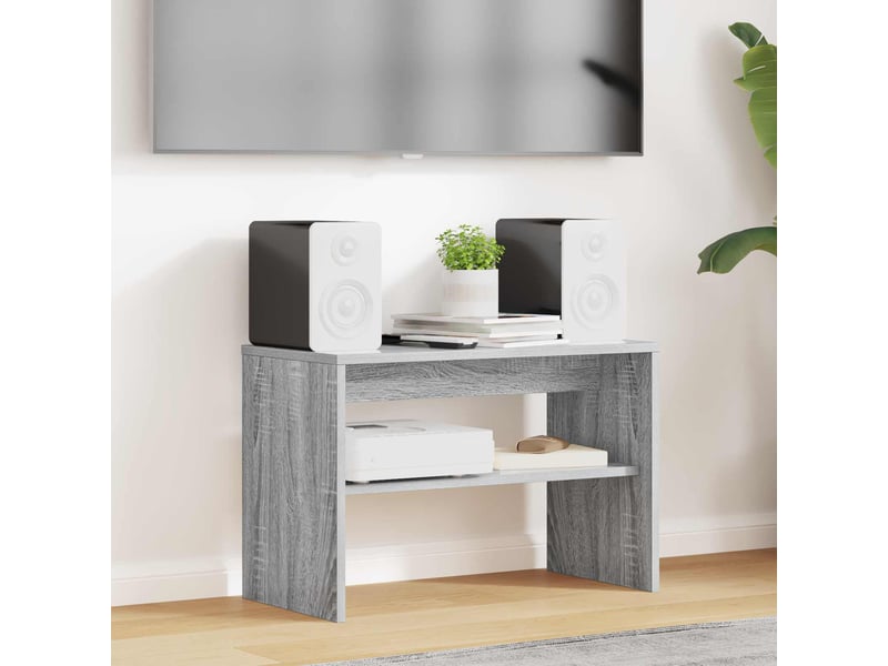  Meuble tv - banc tv - meuble de rangement 60 x 30 x 40 cm gris sonoma bois d'ingénierie  - Conforama B
