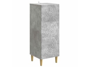 Buffet - bahut - meuble de rangement gris béton 33 x 34,5 x 90 cm bois d'ingénierie