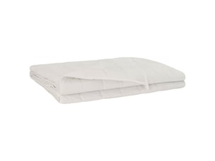 Couverture lestée, couverture pondérée blanc 135x200 cm 10 kg 100% coton 205t shl72182