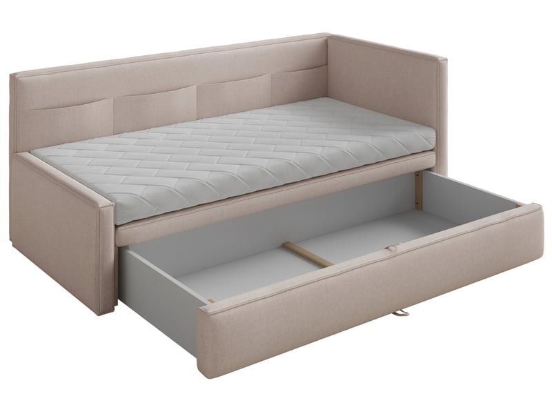  Selsey nesmi - lit rembourré - 90x200 cm - beige Nesmi - Conforama E