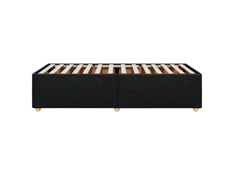  Lit simple- lit adulte -  cadre de lit sans matelas noir 100x200 cm tissu  - Conforama D