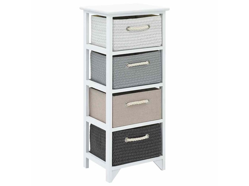  Armoire de rangement 4 tiroirs bois  - Conforama A