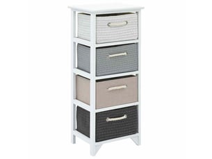 Armoire de rangement 4 tiroirs bois