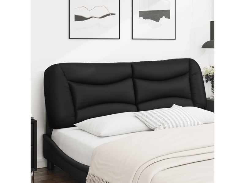  Coussin de tête de lit hvar noir 153 cm similicuir cf55958  - Conforama C