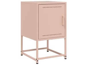 Table de chevet - cabinet de chevet - table de nuit rose 36x39x60,5 cm acier
