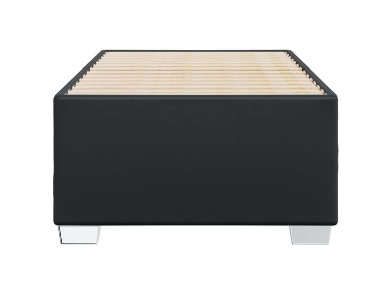  Lit simple- lit adulte -  cadre de lit sans matelas noir 80x200 cm similicuir  - Conforama C