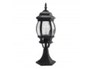 Lanterne de muret extérieur fabrilamp caelum noir, 1 x e27, ip44, 49 x 16 x 16 cm