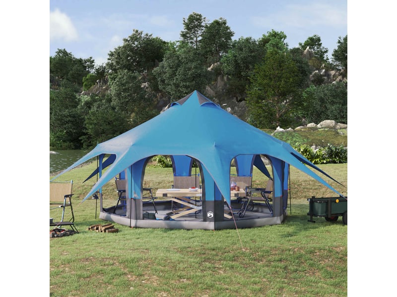 Tente de camping, tente familiale 5 personne bleu - Conforama B