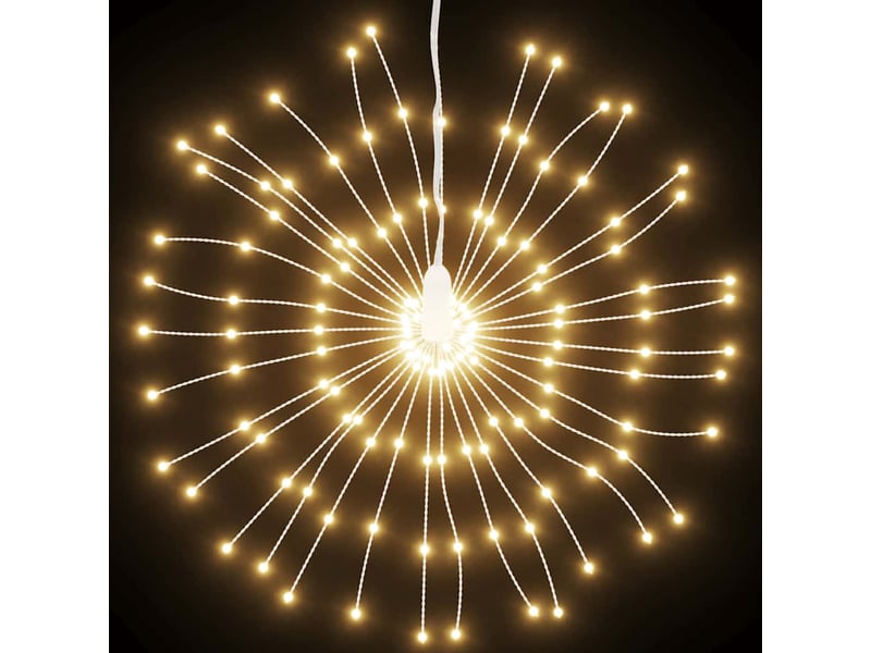  Étoile rayonnante de noël 140 led 4 pcs blanc chaud 17 cm  - Conforama D
