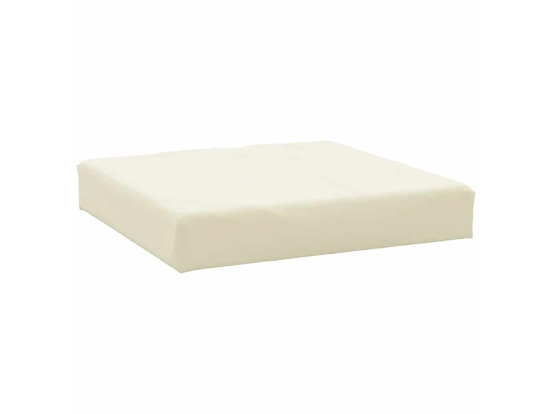  Lot de 2 coussins de palette, coussins de canapé blanc crème tissu oxford cf59495  - Conforama E