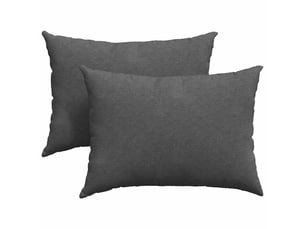 Lot de 2 coussins de canapé, coussins décoratifs gris foncé 70 x 50 cm cf59096