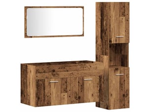 Ensemble de meubles salle de bain 3 pcs bois d'ingénierie cf63954