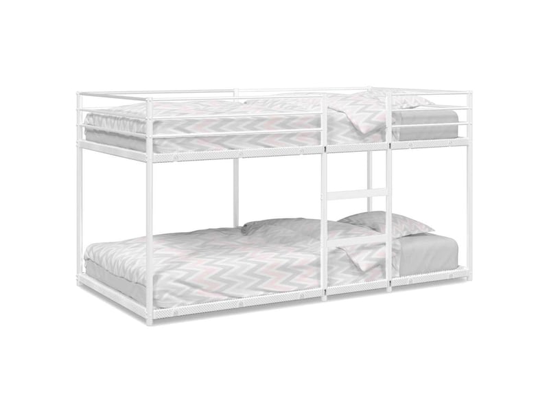Lit simple- lit adulte - lit superposé sans matelas blanc 80x200 cm acier - Conforama A