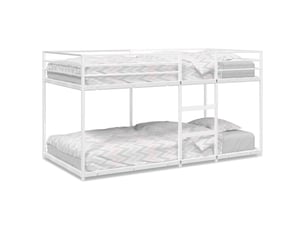 Lit simple 80x200 cm coloris blanc
