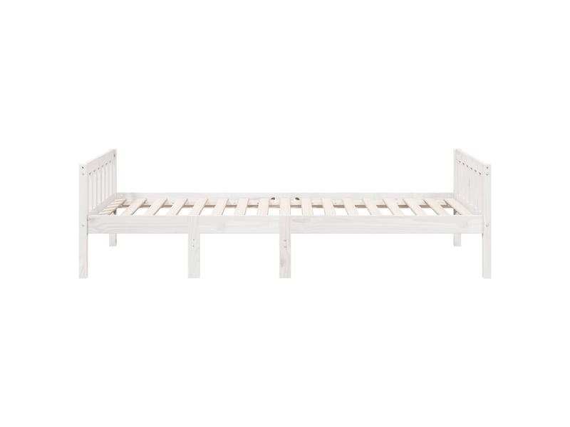  Lit pour enfants - lit jeune sans matelas blanc 90x200cm bois de pin massif  - Conforama E