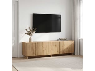 Meuble tv coloris bois clair  <strong></strong>  <strong></strong>