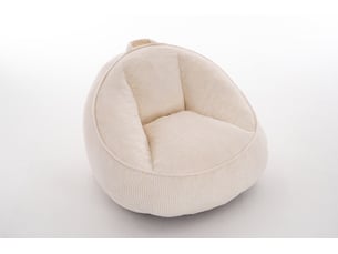 Fauteuil fixe WISHDOR Velours côtelé beige vendu A l'unité