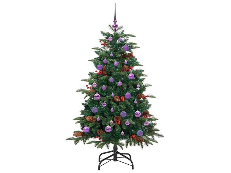  Sapin de noël - arbre de noël artificiel vert 150 cm pvc, métal et plastique  - Conforama D