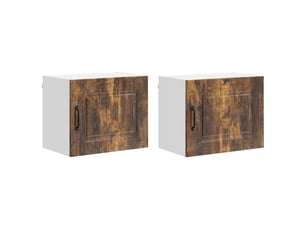Meuble mural de cuisine | armoire de cuisine 2 pcs chêne fumé shl6308