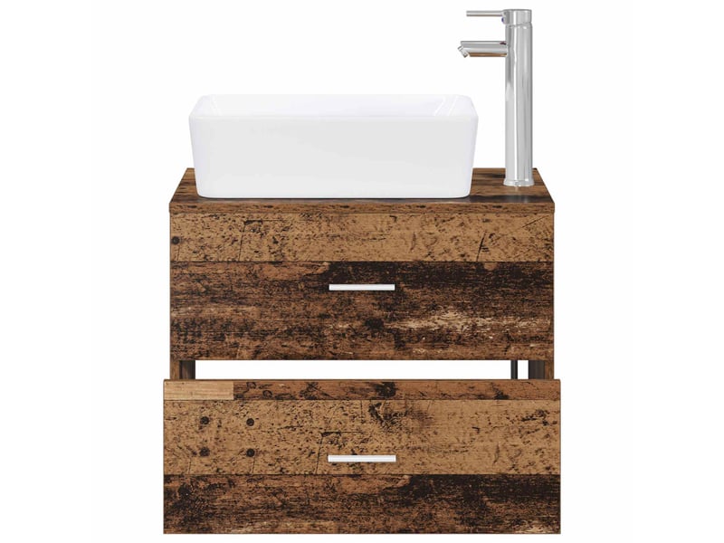 Ensemble de mobilier de salle de bain bois ancien cf64608 - Conforama C