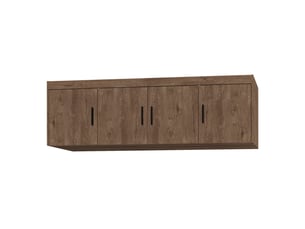 Surmeuble armoire storicos 4 portes chêne lefkas 176x55x53 cm