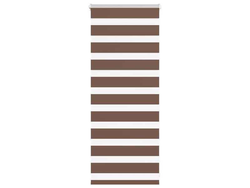 Store zèbre, store de fenêtre marron 65x100 cm largeur du tissu 60,9 cm polyester cf48719 - Conforama B