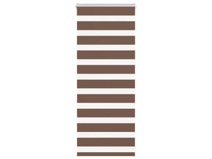 Store zèbre, store de fenêtre marron 65x100 cm largeur du tissu 60,9 cm polyester cf48719