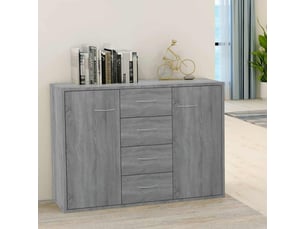 Buffet - bahut - meuble de rangement sonoma gris 88x30x65 cm bois d'ingénierie