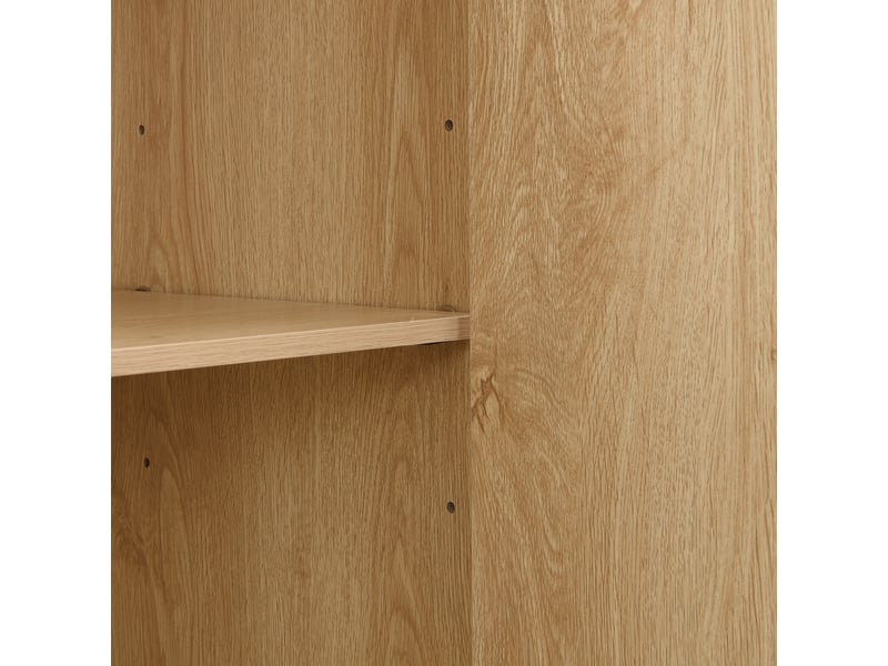  Buffet 4 portes avec étagères réglables mdf et pin naturel 160 x 38 x 76 cm GL4823N - Conforama D
