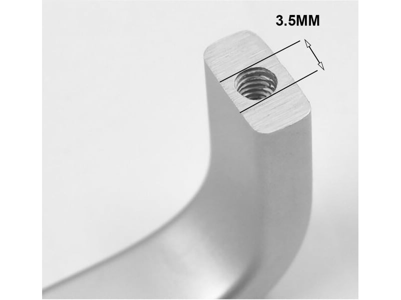 Qrity 20 poignées en alliage d'aluminium pour les poignées des portes des tiroirs de cuisine (128 mm) - Conforama D