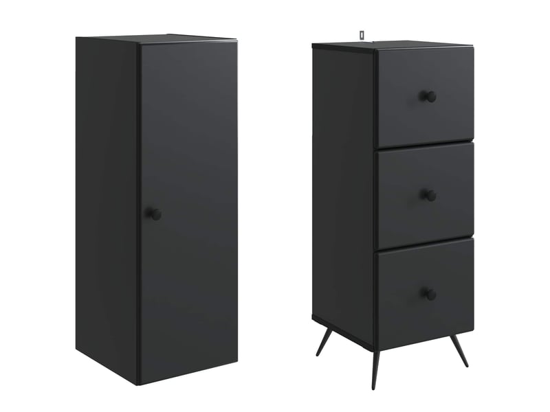  Ensemble de meubles 2 pcs, rangement de salon 34,5x34,5x90 cm bois d'ingénierie shl5407  - Conforama D