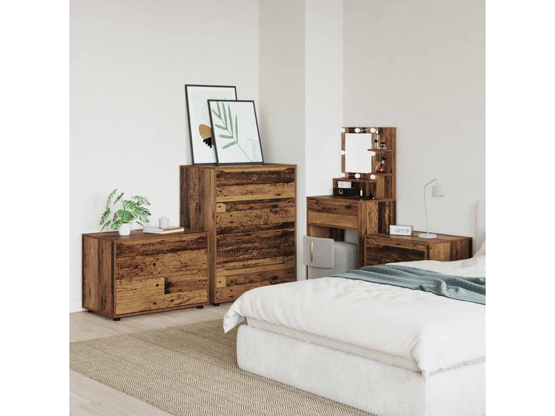  Armoire de rangement, commode de rangement 80 x 48 x 57 cm bois d'ingénierie shl1873  - Conforama D