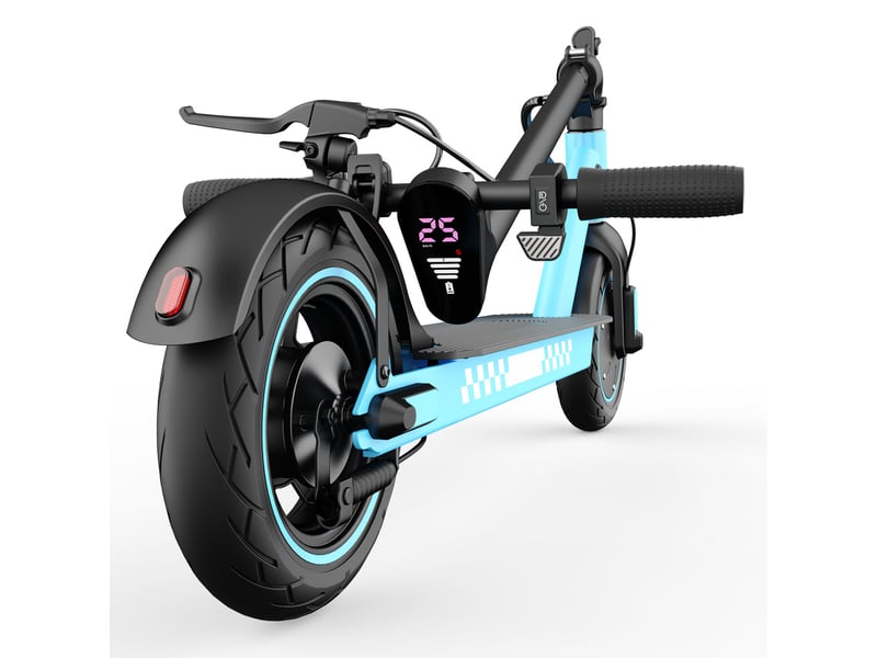 Trottinette électrique hiqis d9, pneus alvéolés 10, application intelligente, bleu - Conforama B
