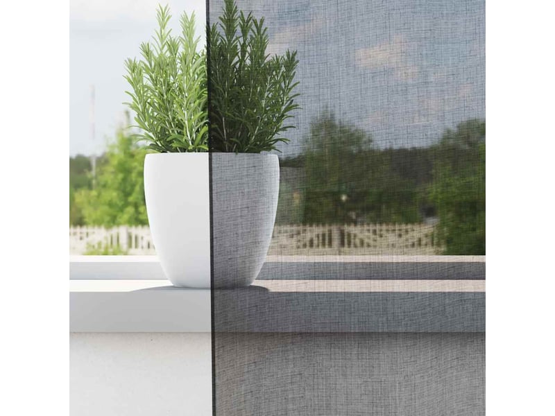  Lot de 2 rideaux en voile, voilages avec passe-tringles noir cf44478  - Conforama C