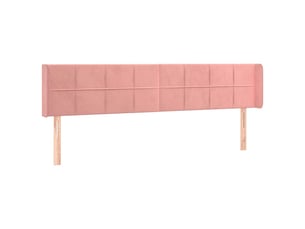 Tete de lit A poser largeur 163 cm   rose