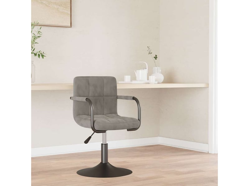  Tabouret de bar, chaise de bar gris clair velours shl47350  - Conforama B