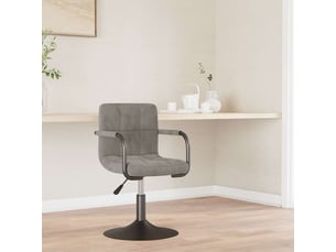 Tabouret de bar, chaise de bar gris clair velours shl47350