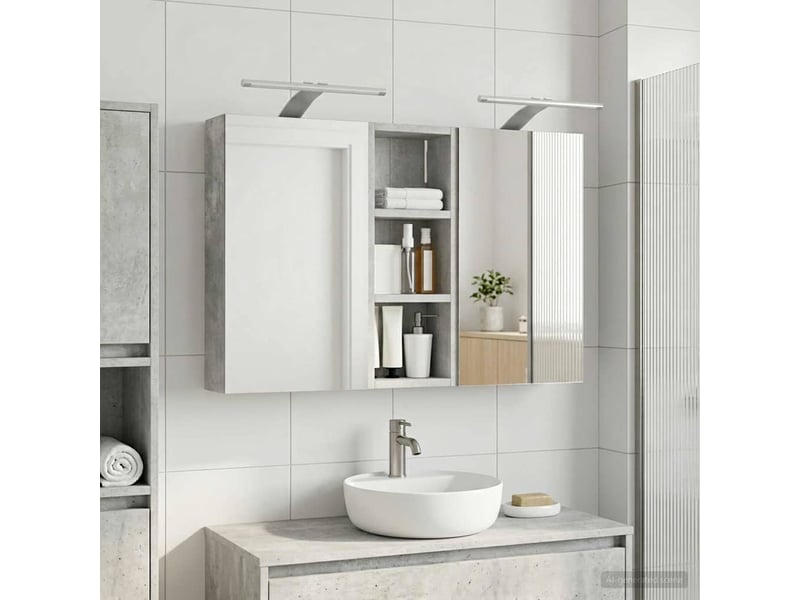 Ensemble de meubles de salle de bain 3 pcs 80x10.5x50 cm shl4523  - Conforama B
