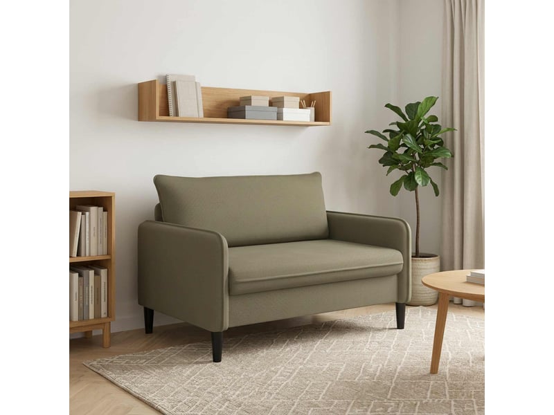 Vidaxl fauteuil xxl kaki velours - Conforama B