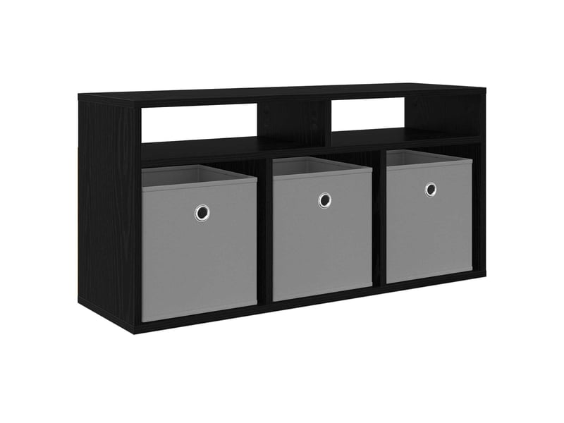  Meuble tv - basboard avec tiroir chêne noir 87 x 27,5 x 43 cm  - Conforama A