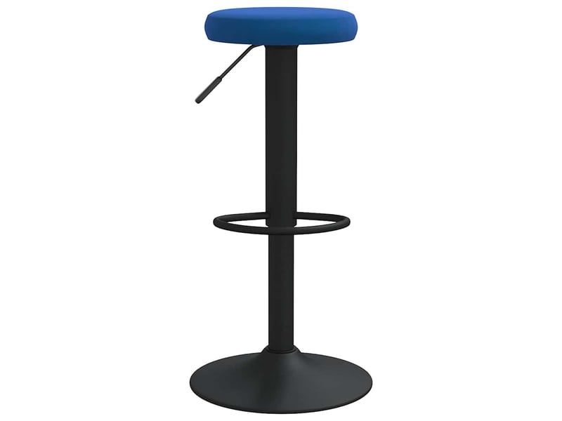  Lot de 2 tabouret de bar, chaise de bar bleu velours shl63539  - Conforama C